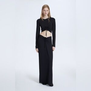 A.L.C. Janie Cropped Ruched Top